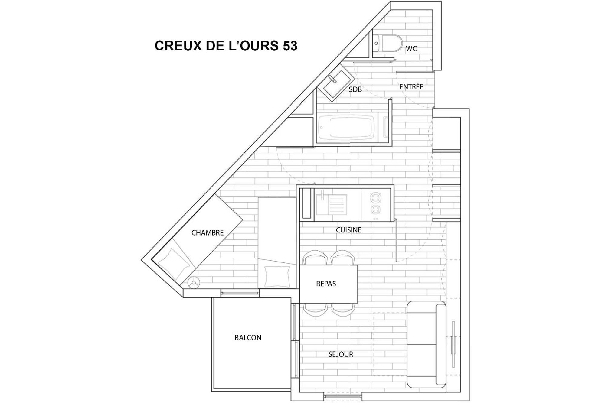 Residence Creux De L'Ours D Et C Мерибель Экстерьер фото